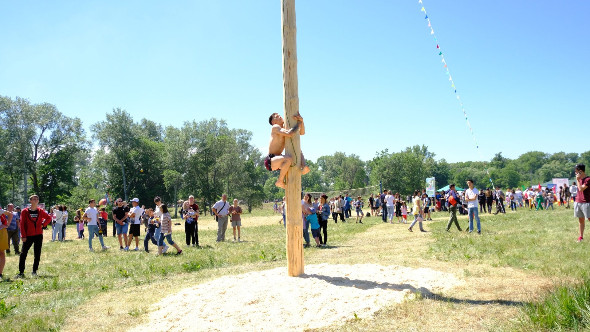 Участник соревнований Сабантуя